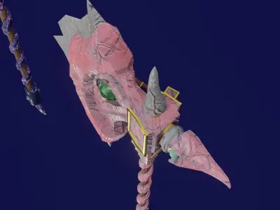 Dragon Axe PBR Low-Poly Game READY Low-poly 3D model