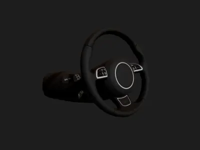 Steering Wheel Low Poly Low-poly 3D model