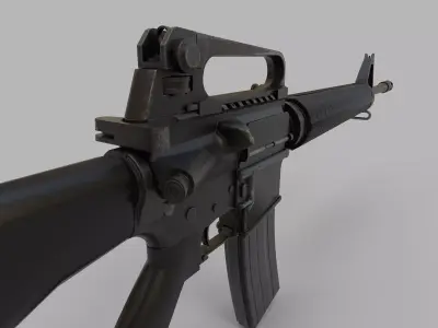 M16A4 Assault Rifle Low-poly 3D model Low-poly 3D model