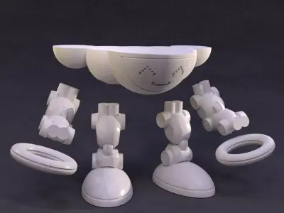 VR Meta Quest 3 Stand and Controller Holder 3D print model
