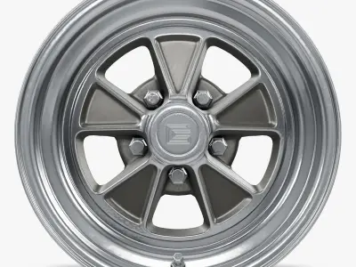 Legendary Wheel Co Shelby GT350 Alloy Wheel Cast Machined Low-poly 3D model