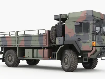 Military truck MAN HX60 3D model