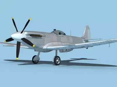 Supermarine Spitfire Mk 14e V00 3D model