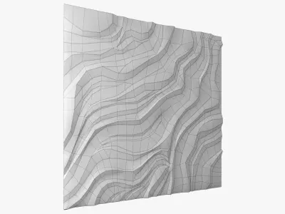 wave wall 4 3D model