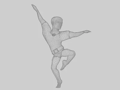 Handsome squidward 3D model