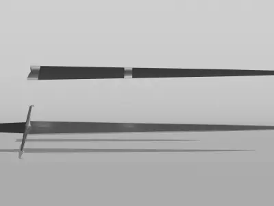 Arming Sword Low-poly 3D model