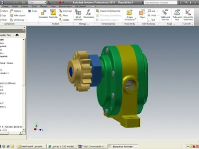 Reducer gear Free 3D model