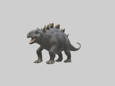 Realistic Ankylosaurus Model Low-poly 3D model