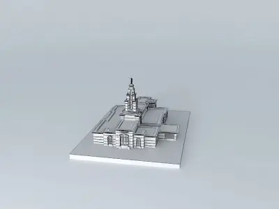 LDS. Templo Mormon, Monterrey, Nuevo Leon Mexico, 110th opera... Free 3D model