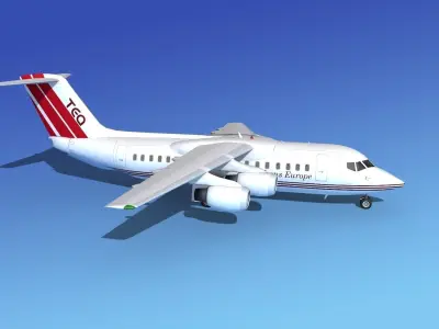 BAe 146-200 Trans Europe 3D model