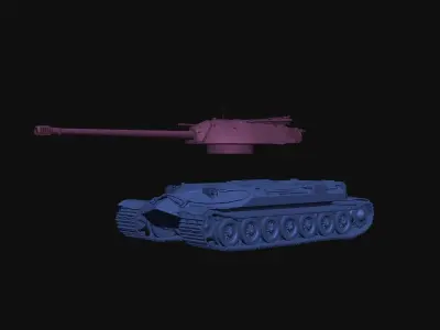 Tank IS-7  3D model collectible Miniature ROTABLE 3D print model