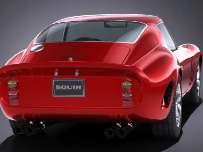 LowPoly Ferrari 250GTO 1962 Low-poly 3D model