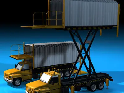 Airport loading vehicle 3D model