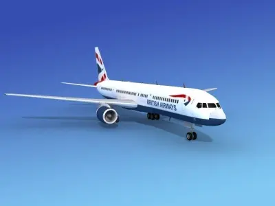 Boeing 757-200 British Airways 3D model