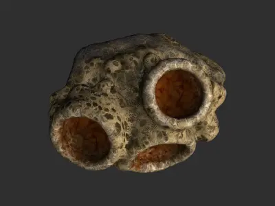 Spider Rock 02 Free low-poly 3D model