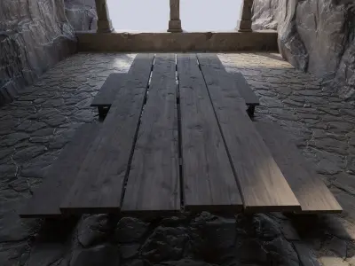 Rock Room Low Poly Low-poly 3D model