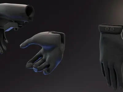 Helping Hands Attachments Low-poly 3D model