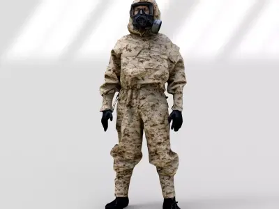 MIRA Safety MOPP-1 CBRN Protective Suit 3D model