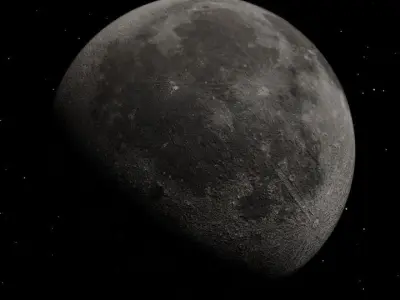 Photorealistic Moon 3D 3D model