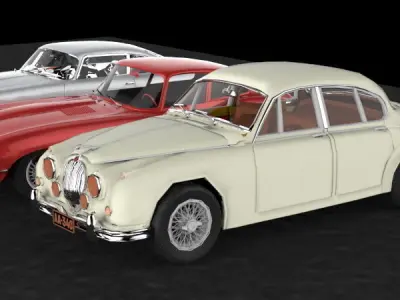 Cars Group Free 3D model