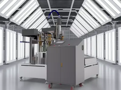 Six axis CNC milling machine 3D model