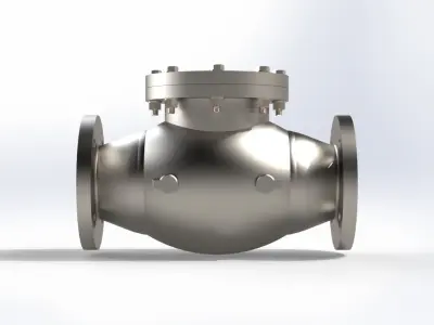 DN40 SWING CHECK VALVE 3D model