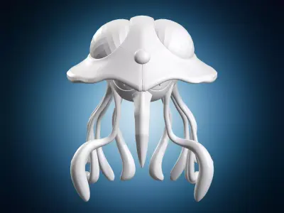 Tentacruel Jellyfish Monster Character Sculpture 3D print model