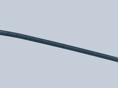 Fantasy Gold Glave 3D model