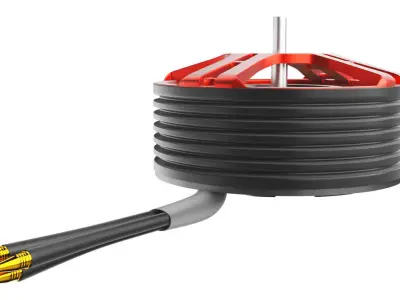 Brushless DC motor 3D model