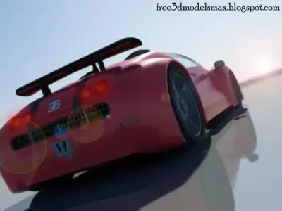 Bugatti-Veyron bugatti veyron sports car Free 3D model