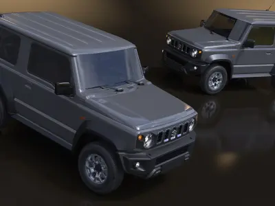 2025 Suzuki Jimny Three Door SUV Gray 3D model