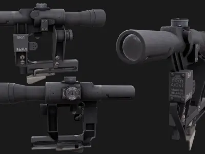 POSP 4x24 Low-poly 3D model