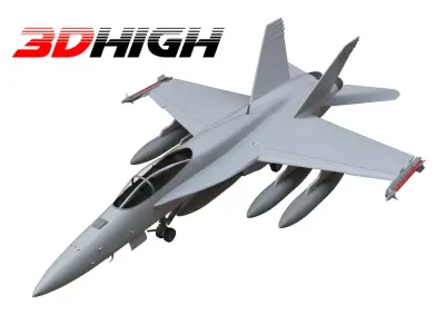 F18 airforce 3D model