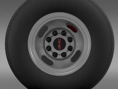 GMC Sierra 3500HD 2008 2 wheel 3D model