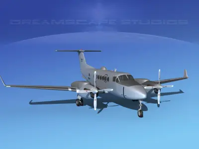Beechcraft MC-12W Liberty V02 3D model