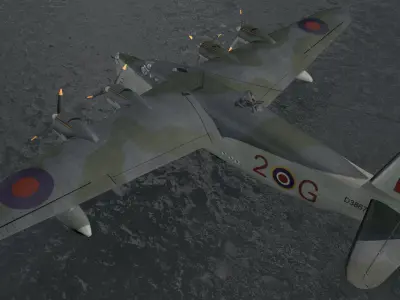 Short Sunderland Mk-3 3D model