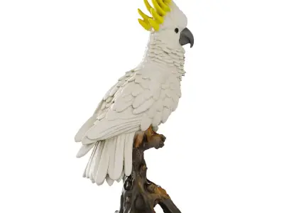 cockatoo bird statue 3D model