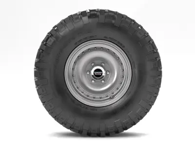 OFF ROAD WHEEL AND TIRE 6 3D model