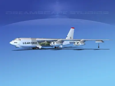 Boeing B-52G Stratofortress V01 3D model