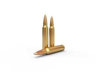 556x45mm  Ammo Low-poly 3D model