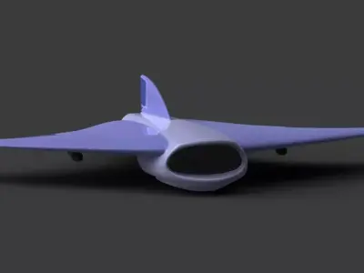 Mantajet jet plane 3D print model