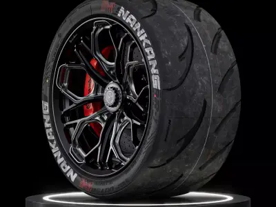 Nankang SemiSlick Sportnex AR1 315 30 R18 3D model