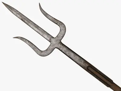 Medieval Spear Low-poly 3D model