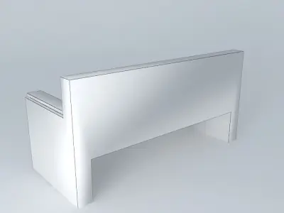 office reception sofa 3D model