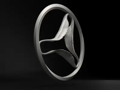 Shark triangle - Casa Batllo stairway - Gaudi Free 3D model