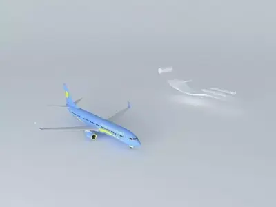 Palauan International Airways Boeing Paint Kit Free 3D model