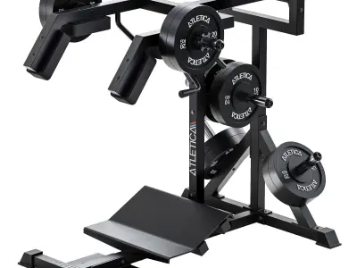 HyperSquat Kniebeuge und Wadenmaschine 3D model