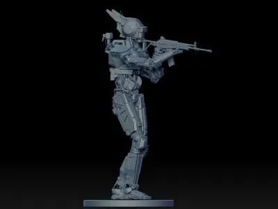 chappie ready to 3d printing 3D model
