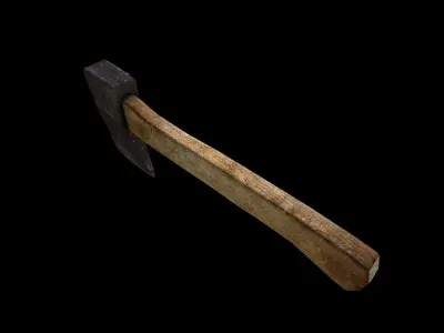 Old Axe V1 Low-poly 3D model