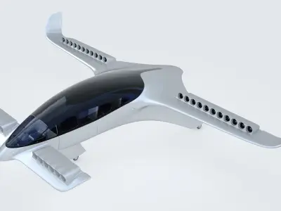 Lilium Jet Flying Taxi P 3D model